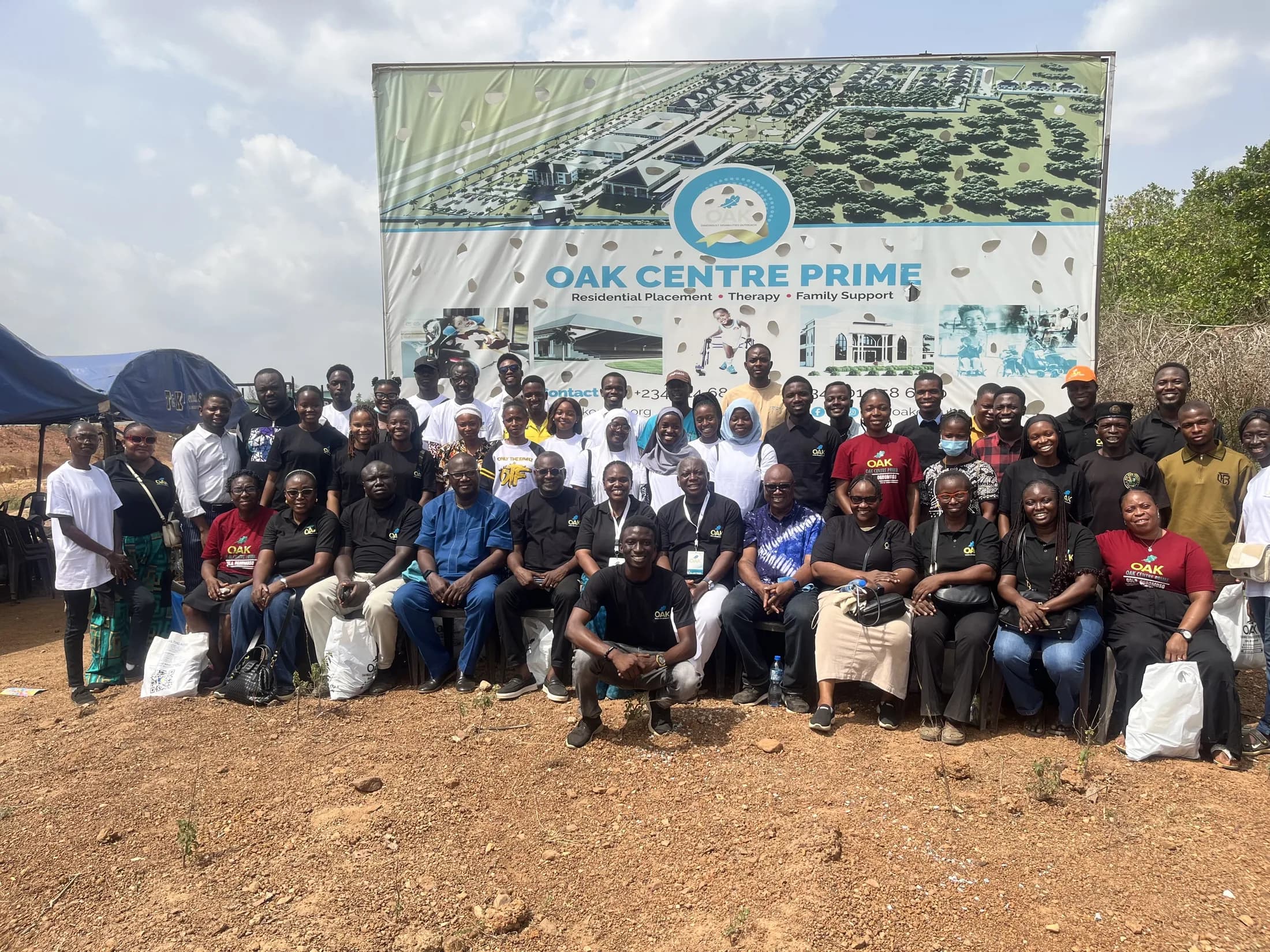 The wider medical-outreach team gathered at OAK Centre Prime