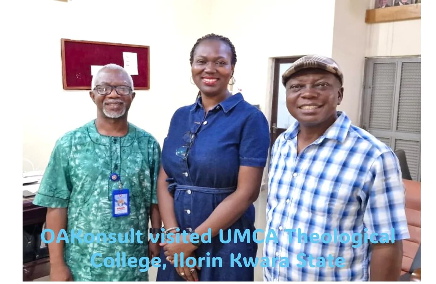 Three representatives during an institutional visit in Ilorin