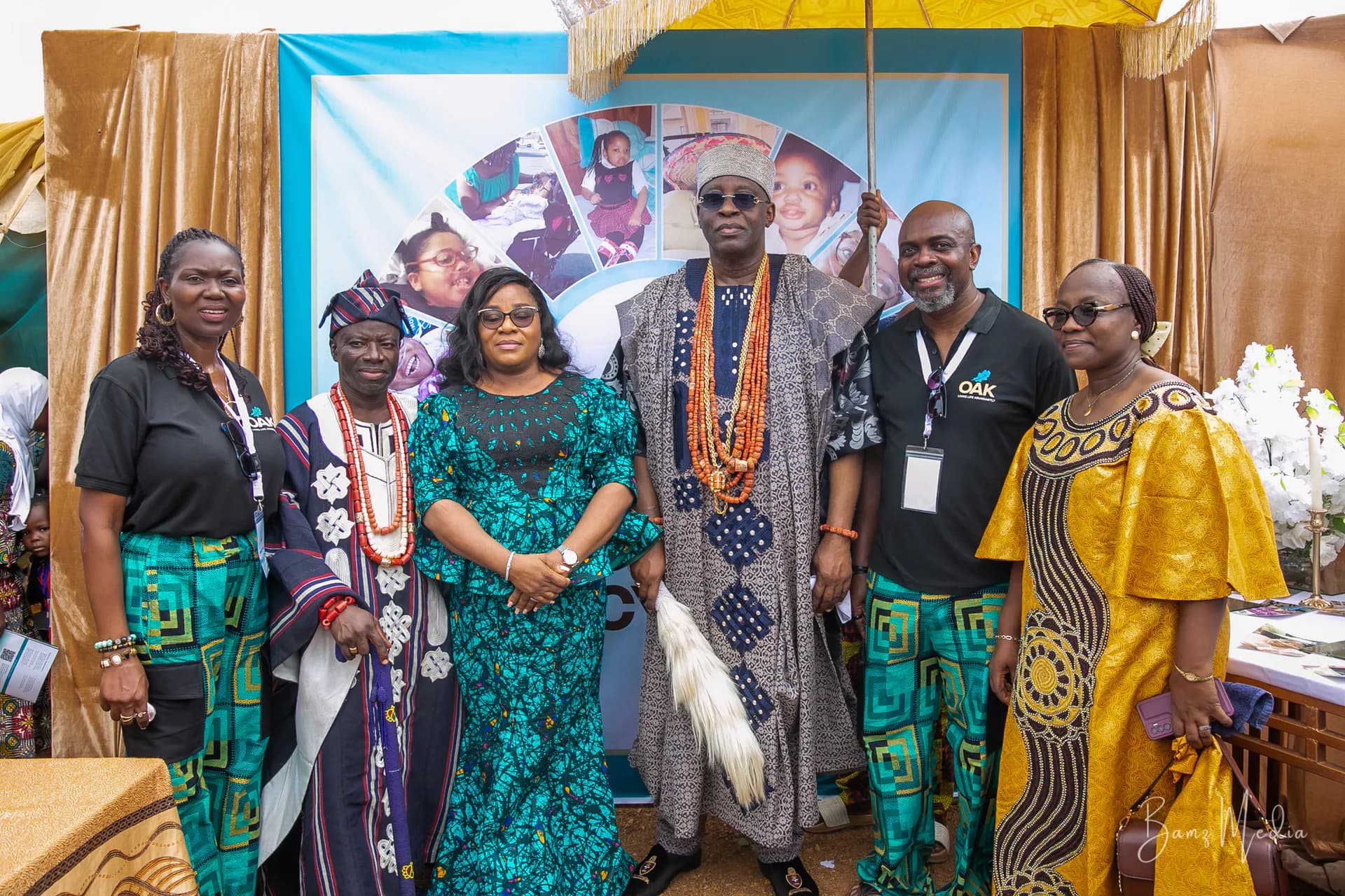 OAKonsult representatives and community guests at the OAK Centre groundbreaking event in Nigeria